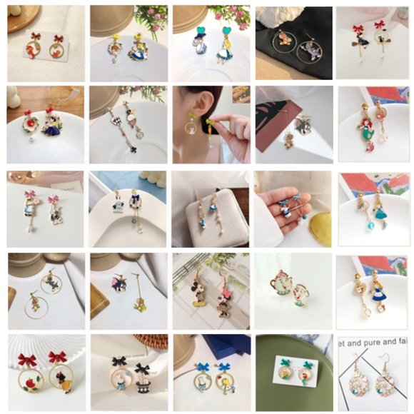 🍏50% OFF/3+...Asymmetrical Little Mermaid Earrings - Picture 6 of 6